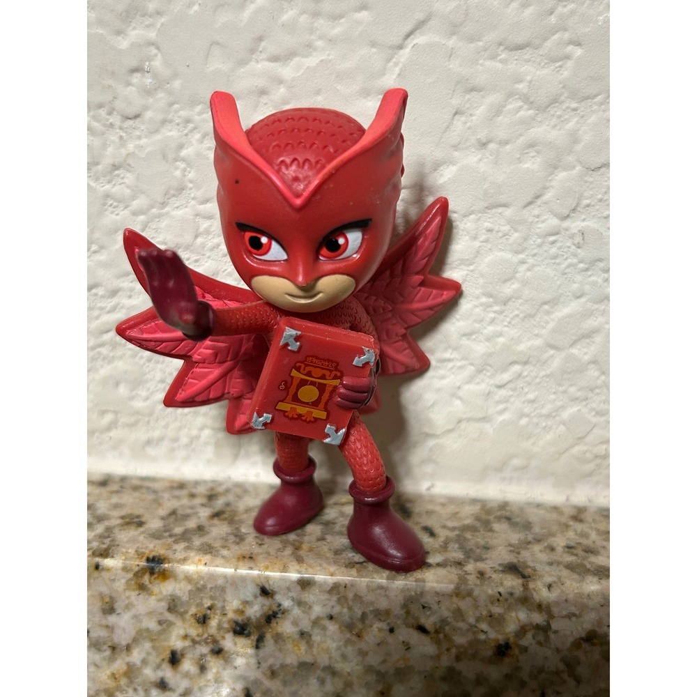 PJ Masks Owlette Figure Toy with Book Just‎ Play Red Action